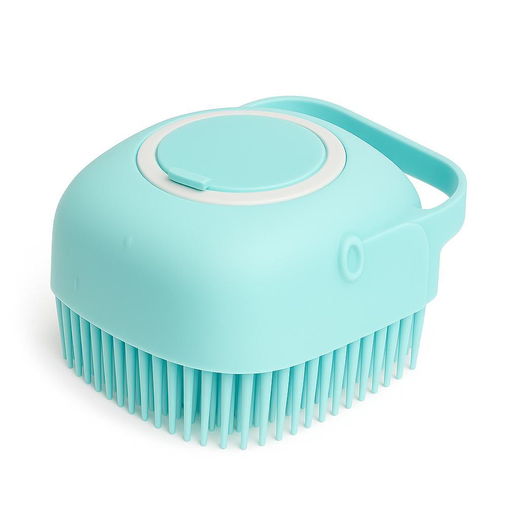 PawBunkers Anti-Flea Pet Shampoo Massager Brush